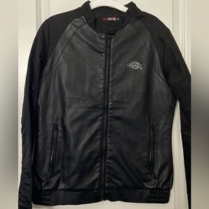 Dickies Black Faux Leather Jacket